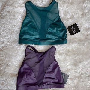 2 NWT Victoria’s Secret Sport Bra Green & Purple